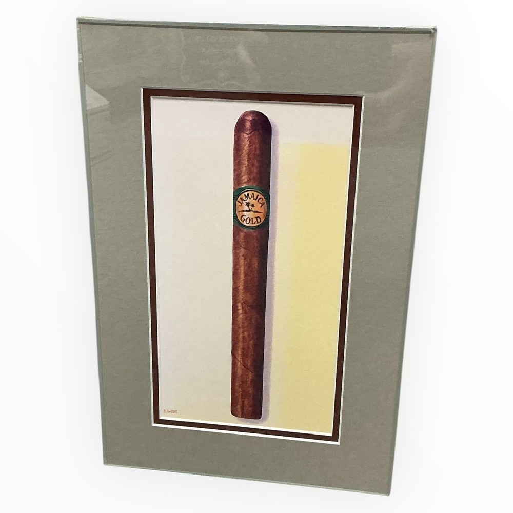 Tobacianna Bernie Horton Lonsdale‎ Jamaica Cigar Art Print 14x9.5